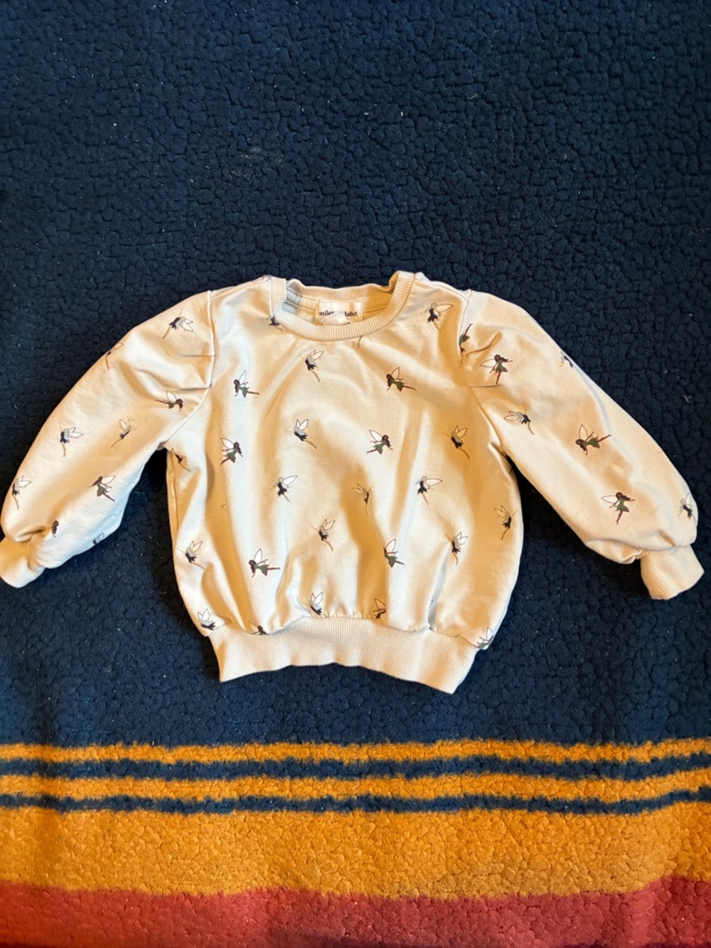miles the label Cream Baby Sweatshirt